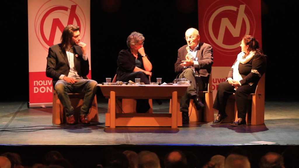 Jean-Marie Perbost, Dominique Méda, Alain Godard et Isabelle Maurer © Guy Baudon