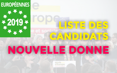 Candidats Nouvelle Donne aux élections européennes