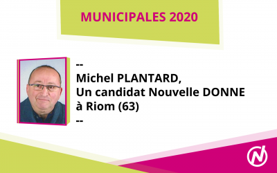Michel PLANTARD – Candidat – Municipales 2020 – Riom