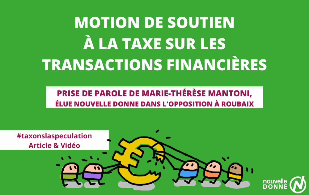 Marie-Thérèse Mantoni : “Vœux pour la création d’une taxe européenne sur la spéculation”