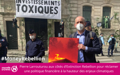 [Climat] Pierre Larrouturou prend part à une action “pour mettre enfin la finance au service de la vie”
