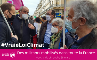 [En images] Les militants de Nouvelle Donne ont marché pour une vraie loi Climat