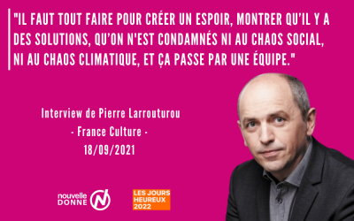 Interview de Pierre Larrouturou dans l’émission “Politique !” de France Culture