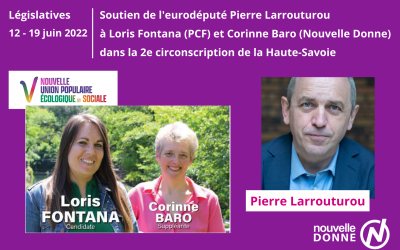 Message vidéo de soutien de Pierre Larrouturou à Loris Fontana et Corinne Baro (Haute-Savoie) !