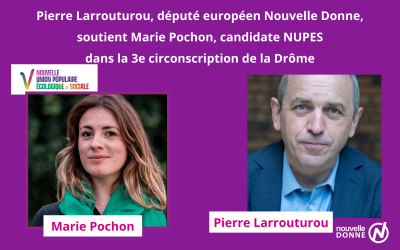 [Vidéo] Pierre Larrouturou en soutien à la candidate NUPES Marie Pochon (Drôme) !