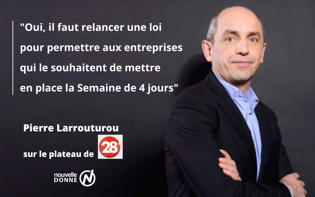 Semaine de 4 jours : Pierre Larrouturou invité de l’émission 28 minutes