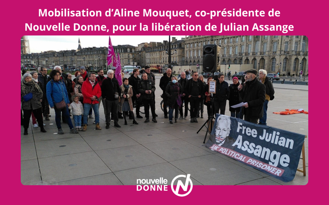 Rassemblement, émission… retrouvez la mobilisation d’Aline Mouquet pour la libération du journaliste Julian Assange