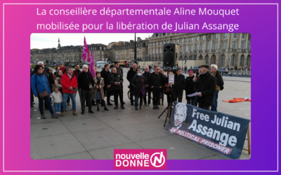 Rassemblement, émission… retrouvez la mobilisation d’Aline Mouquet pour la libération du journaliste Julian Assange