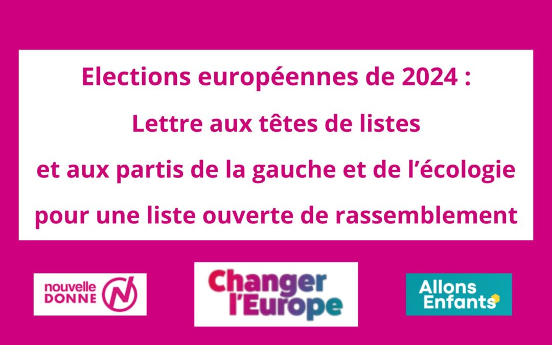 Lettre aux têtes de listes et aux partis de gauche